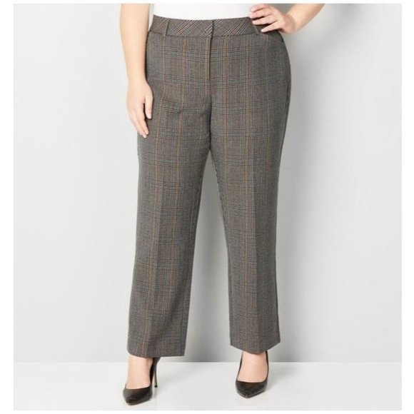 Avenue Pants - 082 NWT Plaid Slimming Trouser Pant sz 18 petite